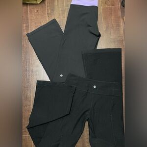 Lululemon Women's Black Activewear Pants Lot of 2 Pairs